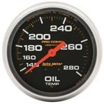 Autometer 5441 2-5/8" Oil Temperature, 140-280 F, 6 Ft., Mech Liquid Filled. Fixed Price $165.99.