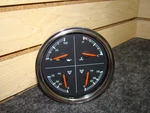 Used Freightliner 4 Oil / Temp Air Dash Gauge W22-00013-038. Fixed Price $660.00.