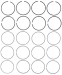Mahle Engine Piston Ring Set For Toyota Corolla, Matrix, Celica 42142CP. Fixed Price $140.12.