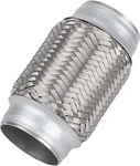 Double Braid 2.5'' 6'' Stainless Steel Heavy Duty Exhaust Flex Pipe Tube. Fixed Price $17.95.