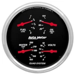 Auto Meter 1410 Designer Black Quad GAUGE,5.000 In.. Fixed Price $331.32.
