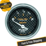 Auto Meter 4714 Carbon Fiber Air-core 2-1/16" Fuel Level Gauge, 0-90 Ohms. Fixed Price $116.50.
