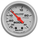 Auto Meter 4303 Ultra Lite Vacuum Boost Mechanical Gauge 2 1/16" 30HG/ Psi. Fixed Price $106.51.