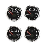 Pro 52MM 2-1/16" 4 Gauge Set Oil Pressure Water Temperature Fuel Level Volt. Fixed Price $75.99.