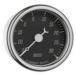 Glowshift Classic Black 30 Psi Turbo Boost Vacuum Vintage Gauge Kit Sensor. Fixed Price $109.99.