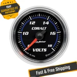 Auto 6191 Cobalt Series 2-1/16" Voltmeter Gauge, 8-18V. Fixed Price $178.02.