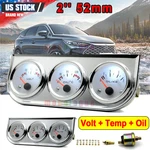 Motorcycle Guage Water Oil Temp/pressure Gauge 52MM 3 In 1 Triple Kit. Fixed Price $23.99.