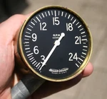 30S Stewart Warner Nos Vintage Brass 2400 Rpm Tachometer - Marine Boat. Fixed Price $119.00.