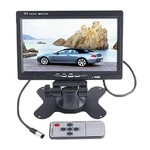 7 Inch Black Car Monitor With Dual Av Input For Dvd And Backup Camera. Fixed Price $70.99.