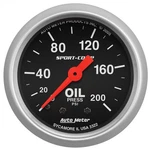 Autometer 3322 Gauge Oil Pressure 1/16" 200PSI Mechanical Sport-comp. Fixed Price $102.14.