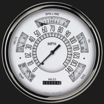 1949-1950 Chevy Classic Line Direct Fit Gauge White CH49W. Fixed Price $1132.75.