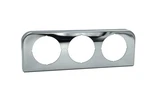 Stewart Warner 811653-F Gauge Panel Steel Chrome 3-HOLE 2-1/16" Each. Fixed Price $38.99.