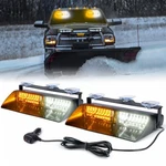 Xprite 2X Led Windshield Dash Deck Traffic Advisor Strobe Lightbar White Amber. Fixed Price $27.99.