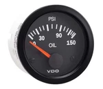 Vdo 350-108 Vision Series 150 Psi Oil Pressure Gauge In Stock Won't Last Long!!. Fixed Price $79.00.