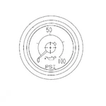 A22-39105-000 Engine Oil Pressure Gauge 2.54 In. Length For Freightliner. Fixed Price $147.72.