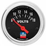 Auto 2-1/16 Voltmeter Gauge Mopar Logo Series 880788. Fixed Price $88.28.