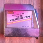 Durex Industrial Automatic Re-wind Measuring Tape 1" 25' Metal Silver 7026. Fixed Price $50.00.