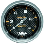 Auto Meter 4811 2-5/8" Fuel Pressure Gauge 0-15 Psi Mechanical Carbon Fiber. Fixed Price $126.85.