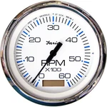Faria F33832 Chesapeake White 0-6000 Rpm Tachometer With Hourmeter 4" Gas TC9128. Fixed Price $174.87.