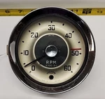 Used Oem Austin Healey Smiths Tachometer Gauge With Gold Face BN7-BTS-BJ7 (sc). Fixed Price $297.46.