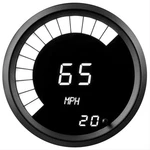 3/8" Universal Digital Memory Speedometer White Led Gauge Black Bezel Usa Made. Fixed Price $122.88.