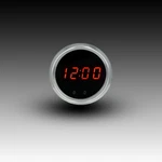 Intellitronix Red Led Digital Clock - Black Faceplate With Chrome Bezel MS8009R. Fixed Price $104.97.