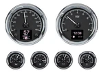 Dakota Digital Universal 6 Gauge Round Analog System Black Kit HDX-2024-K. Fixed Price $1543.75.