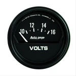 Auto Gage Electrical Voltmeter Gauge 5/8" Dia Black Face 2319. Fixed Price $58.99.