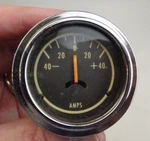 Stewart Warner Amps Gauge -40 +40 Generator Chrome Vintage 817289 Red Usa. Fixed Price $24.95.