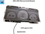 1W7F10C956AA 03 04 05 Mercury Grand Marquis Speedometer Instrument Cluster. Fixed Price $69.00.