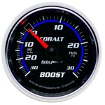 Auto Meter 6103 2-1/16" Cobalt Mechanical Boost Vacuum Gauge; In HG/30 Psi. Fixed Price $103.00.