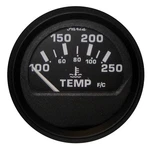 Faria Beede Instruments Euro Black 2" Water Temperature Gauge (100-250 Degreef). Fixed Price $43.99.