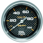 Auto Meter 4821 Gauge Oil Pressure 5/8" 100PSI Mechanical Carbon Fiber. Fixed Price $133.66.
