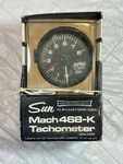 Vintage Sun Mach 468-K Tachometer Complete Kit W/ Box, Papers, Mount -0694-0350. Fixed Price $169.99.
