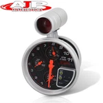 Universal 5" Rpm Water Oil Pressure Temp Tachometer Gauge Cluster Carbon. Fixed Price $51.00.