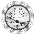 Stewart Warner Black Wings Electrical Voltmeter Gauge 2 1/16" Dia White Face. Fixed Price $88.99.