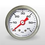 Marshall Fuel Pressure Gauge CW00060; 0-60 Psi 1-1/2 In. Liquid Filled Wht/chrm. Fixed Price $27.51.