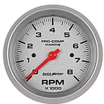 Auto 200779-33 Pro-comp Ultra Lite Marine Tachometer Diameter: 3-3/8 Range. Fixed Price $191.99.