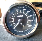 Ss White HG170 Water Temperature Gauge 100 280 2-1/4" Od Chrome 144" Sender. Fixed Price $32.19.