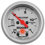 Autometer 4376 Ultra-lite Electric Boost/vacuum Gauge 2 1/16 Inch Silver Face. Fixed Price $201.02.