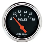Auto 1483 Gauge Voltmeter 2 1/16" 18V Electric Designer Black. Fixed Price $77.50.
