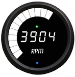 3/8" Multi Function Programmable Tachometer White Led Gauge Black Bezel. Fixed Price $142.86.
