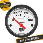 Auto Meter 5727 Phantom Electric Oil Pressure Gauge, 2-1/16" (52.4MM), 0-100 Psi. Fixed Price $145.91.