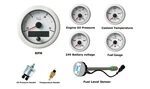 Vdo Ocean Link Set Of Gauges 3000 Rpm White 24V With Sensors & Dut-e Fuel Level. Fixed Price $849.99.