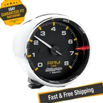 Auto 2301 3-3/4" Gage Pedestal-mount Tachometer Gauge, 8000 Rpm. Fixed Price $141.35.