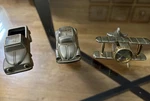 Solid Brass Classic Collections Desk Top Small Clocks Set Of 3. Fixed Price $15.00.