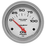 Auto 200759-33 Pro-comp Ultra Lite Marine Oil Pressure Gauge Diameter: 2-5. Fixed Price $90.00.