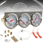 3 In 1 Water Temp Oil Pressure Gauge Voltmeter 52MM/2" Triple Auto Chrome. Fixed Price $20.79.