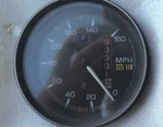 Stewart Warner Stage Iii 555-EZ Vintage 160 Mph 3" Speedometer / Odometer Nib. Fixed Price $150.00.