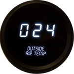 Universal Digital Outside Air Temperature Gauge White Leds Black Bezel Usa Made. Fixed Price $75.95.